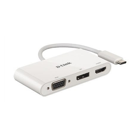 D-Link | 3-in-1 USB-C to HDMI/VGA/DisplayPort Adapter | DUB-V310 | USB hub | Warranty month(s) | USB Type-C